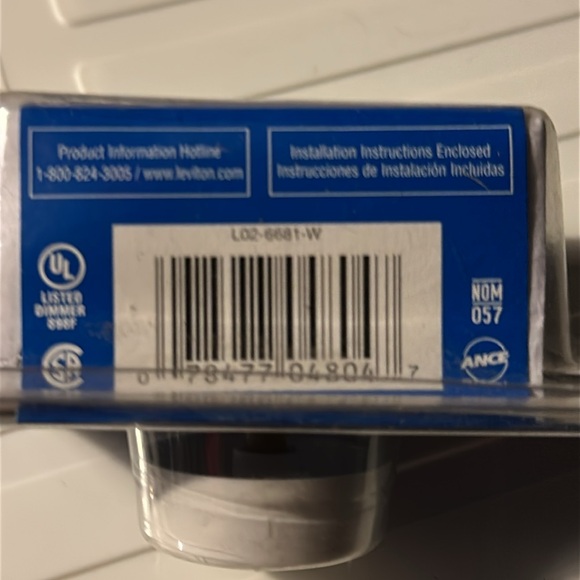 Two Leviton White and Ivory Push On/Off Dimmer with RFI Filter - Picture 5 of 12